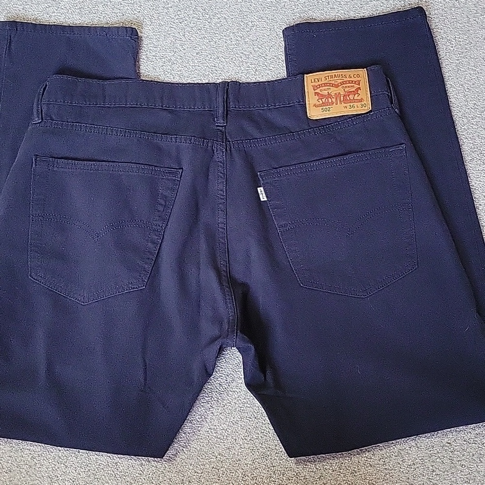 Levi's Blue Straight Jeans Classic Fit Size W 36 L30 - Picture 7 of 7